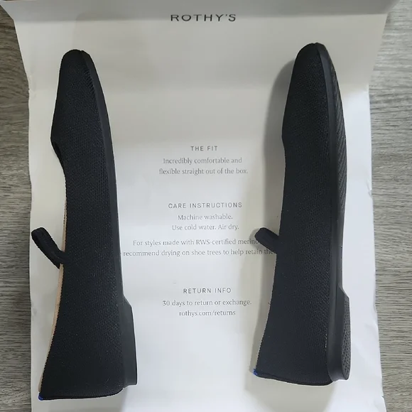 Rothy's The Max Square Mary Jane In Black - Picture 4 of 6